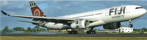  ??  ?? Fiji Airways airbus A330-200.