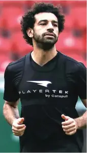  ?? ESPN ?? BERI HARAPAN: Mohamed Salah sudah mulai berlatih normal bersama timnas Mesir.