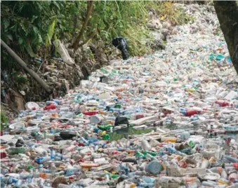  ?? DIARIO LIBRE ?? A juicio de Sergio Izquierdo, el 90 % del plástico “jamás es reciclado”.