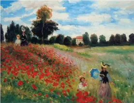  ?? The Poppy Fields ?? Claude Monet’s painting —