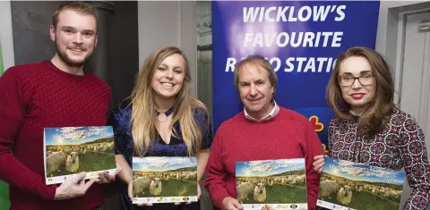  ??  ?? Richard Kelly, Claire Hogan, Chris de Burgh and Marlena Murphy at the launch of the Wicklow Calendar in the Powerscour­t Arms.