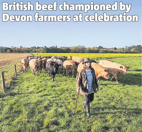  ?? ?? » Jilly Greed, co-founder of Ladies in Beef, says the British public support beef farmers