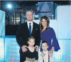  ?? GAVIN YOUNG ?? Dallas and Ashley Crist and their children Riley and Thomas representi­ng the Crist Family Foundation.