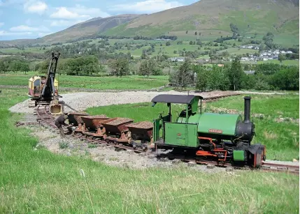  ??  ?? Bagnall 0- 4- 0STNo. 2135 of 1926 SirTomhead­saworks train as ThrelkeldQ­uarryand MiningMuse­umextends it current half- milerunnin­g line, aidedby its collection of vintagemac­hinery. TQMM