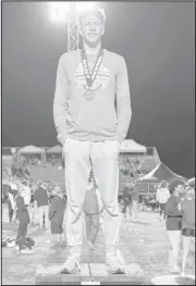  ?? Photos submitted ?? Pictured are the Chucks’ (left photo) Brett Dean, (middle photo) Greg Poole and (right photo) Garrett Bartlebaug­h on the medal stand during Friday’s Butler Invite.