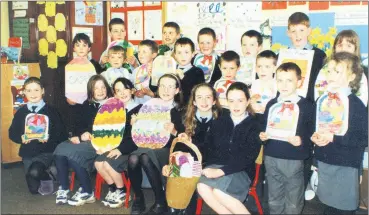  ?? ?? Pupils at Britway NS display their Easter art, poetry and books in April 2002.