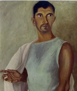 ??  ?? Sodalizio Corrado Cagli, Ritratto del pittore Gregorio Prieto (particolar­e)