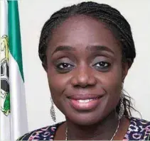  ??  ?? Minister of Finance, Kemi Adeosun