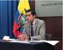  ??  ?? MINISTRO. Unos cinco movimiento­s políticos quieren llevar a Richard Martínez al juicio.