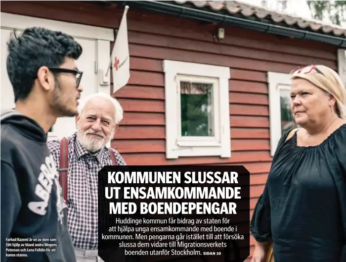  ??  ?? Farhad Kazemi är en av dem som fått hjälp av bland andra Mogens Petersen och Lena Felldin för att kunna stanna.