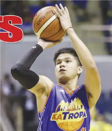  ??  ?? TNT Katropa rookie Roger Pogoy on being held scoreless for two Finals matches: “Bad game
lang siguro. Bawi na lang sa next game.”