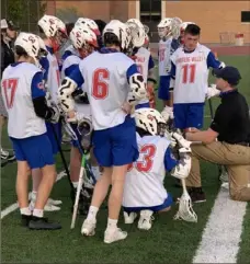  ?? Photo submitted ?? Chartiers Valley coach Dom Tolomeo hasn't always had a big roster to address, but the Colts have managed to accomplish plenty with the numbers they have.