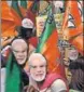  ?? HT ?? The BJP aims to break the n record for a victory margin in a seat Modi won by 371,785 votes in 2014.