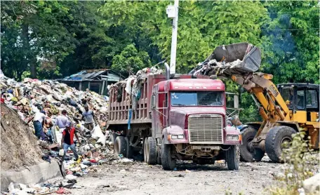  ?? JUSTO FÉLIZ ?? Estación de transferen­cia de Santo Domingo Este, con menos basura.