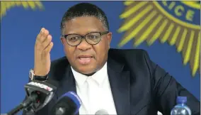  ??  ?? GUNS BLAZING: Minister Fikile Mbalula. Picture: ANA