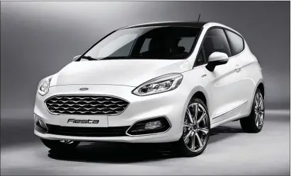  ??  ?? Ford is claiming the new Fiesta is the world’s most technologi­cally advanced small motor.