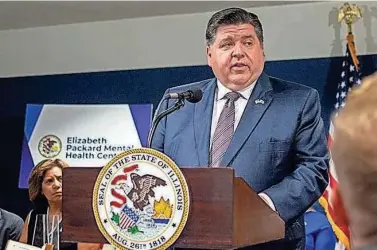  ?? JERRY NOWICKI/CAPITOL NEWS ILLINOIS FILE ?? Gov. JB Pritzker is self-funding the launch of a new political abortion rights advocacy group.