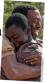  ??  ?? Inspiring: Ejiofor and Simba in The Boy Who Harnessed The Wind