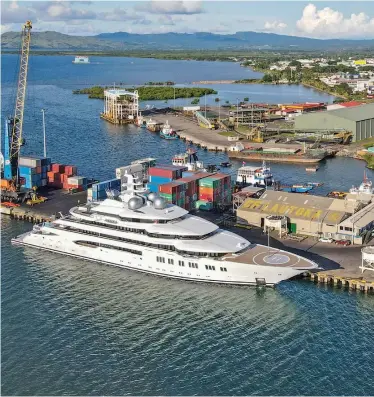  ?? Amadea at the Lautoka Port last year. Photo: Leon Lord ??