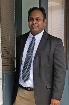  ?? Photo: Ashna Kumar ?? Former chief executive officer of the University of the South Pacific’s, Pacific Technical and Further Education (TAFE), Dr Hasmukh Lal outside the Employment Relations Court in Suva on August 3, 2022.