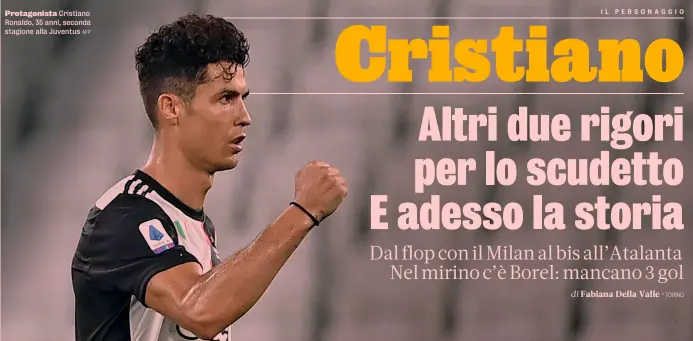  ?? AFP ?? Protagonis­ta Cristiano Ronaldo, 35 anni, seconda stagione alla Juventus