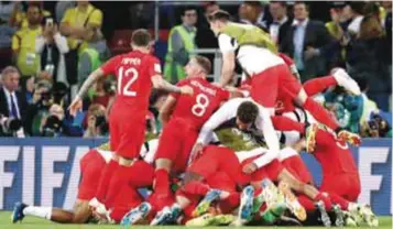  ?? | GETTY IMAGES ?? Inglaterra tuvo que ir hasta la tanda de penales para eliminar a Colombia.