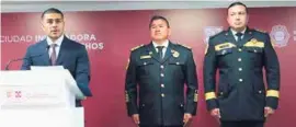  ?? ?? ANUNCIO.
Omar García Harfuch, jefe de la Policía de Ciudad de México, ayer.