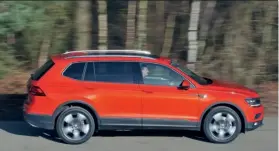  ??  ?? Optional adaptive dampers make the Tiguan the most agile as well as the com est VOLKSWAGEN TIGUAN ALLSPACE