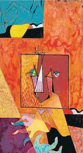  ?? ARCHIVO ?? El pintor surrealist­a y dadaísta Max Ernst pintó este retrato de Joan Miró en 1948. Ambos coincidier­on en París en los años veinte y cosecharon una gran amistad