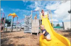  ??  ?? Families were challenged to get to as many playground­s as possible during Parks Week.