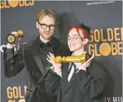  ?? ?? Winners accept their awards during the 81st Annual Golden Globe Awards in Beverly Hills, California, on Sunday.
— CFP