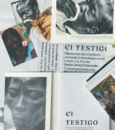  ?? / Julián Arango ?? En las contraport­adas de los libros están los retratos de cuatro mujeres afro e indígenas.