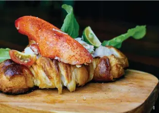  ??  ?? 4 Their Lobster Roll is a creamy and crunchy treat that is perfect for
Sunday brunch.