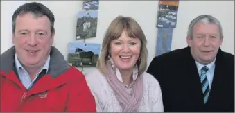  ??  ?? James and Imelda Grace with chairman of the Hook Lighthouse Board Cllr. Larry O’ Brien. (BELOW): The new walkway.