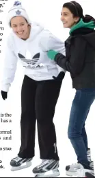  ?? KATE ALLEN/TORONTO STAR ?? Jessica Peneda, left, and Sana Mahmood teach themselves to skate at the Dufferin Grove rink.