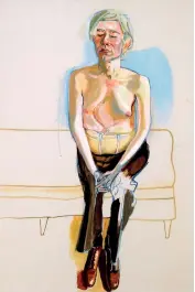  ??  ?? Alice Neel. Andy Warhol. 1970. Huile et acrylique sur toile de lin oil and acrylic on linen canvas. 152,4 x 101,6 cm. (Coll. Whitney of American Art, New York)
