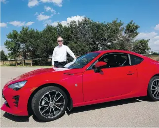  ?? LEAH HENNEL ?? Gary Rokosh with the 2017 Toyota 86, a sports car he says the automaker “nailed” in its execution.