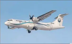  ?? VIA FACEBOOK ?? File photo of an Aseman Airlines ATR72 aircraft, the same model as Flight EP3704, which crashed on Sunday. The twin engine plane disappeare­d from radar after taking off.