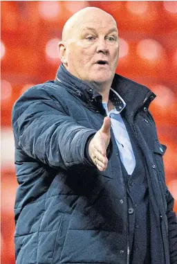  ?? Picture: SNS. ?? Dumbarton manager Jim Duffy also praised the NHS who looked after him following his heart attack.