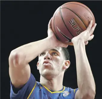  ?? Robert Gauthier Los Angeles Times ?? COURT VISION, instinctiv­e decision-making and a high basketball IQ help make former Chino Hills High and UCLA point guard Lonzo Ball a seemingly ideal fit for Lakers coach Luke Walton’s system.