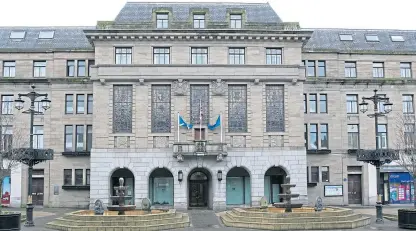  ?? Picture: Kim Cessford. ?? The City Chambers, Dundee City Council’s headquarte­rs in City Square.