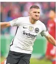  ?? FOTO: DPA ?? Ante Rebic bejubelt das erste seiner beiden Tore im Finale 2018.