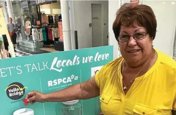  ?? Photos: Contribute­d ?? NEW CAMPAIGN: Sharon Whitehea takes part in the Clifford Gardens Shopping Centre charity event.