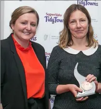  ??  ?? Liz Hore of Enniscorth­y Tidy Towns, right, with Dolores Farrell of SuperValu.