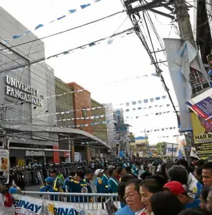  ?? EV ESPIRITU/INQUIRER NORTHERN LUZON ?? DEBATE VENUE University of Pangasinan