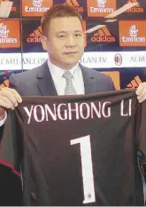  ?? Ansa ?? L’uomo misterioso Yonghong Li