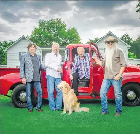  ??  ?? The Oak Ridge Boys have enjoyed a 44-year run of success with essentiall­y the same lineup. The group is in town for a performanc­e at Casino Regina.