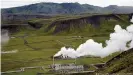  ??  ?? Existing geothermal (pictured) and hydropower plants in Iceland are reaching their limits