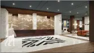  ?? MEDIANEWS GROUP FILE PHOTO ?? This file photo shows the lobby of the Alloy King of Prussia, a DoubleTree by Hilton. The hotel is one of the properties featured on Montco 360, the Valley Forge Tourism and Convention Board’s revamped virtual tour site.