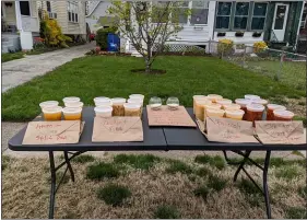  ?? SUBMITTED PHOTO ?? Maureen Carreño of Glenolden is generously holding homemade soup giveaways in front of her Llanwellyn Avenue home Sundays at 4 p.m. to help local residents in need of a hot meal.